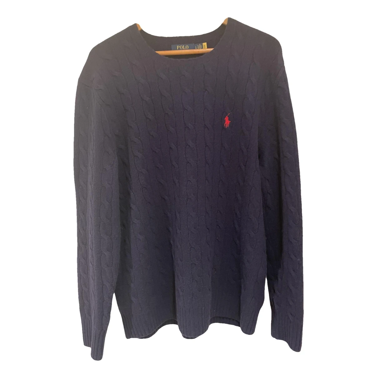 Pre-owned Polo Ralph Lauren Cashmere Pull In Navy