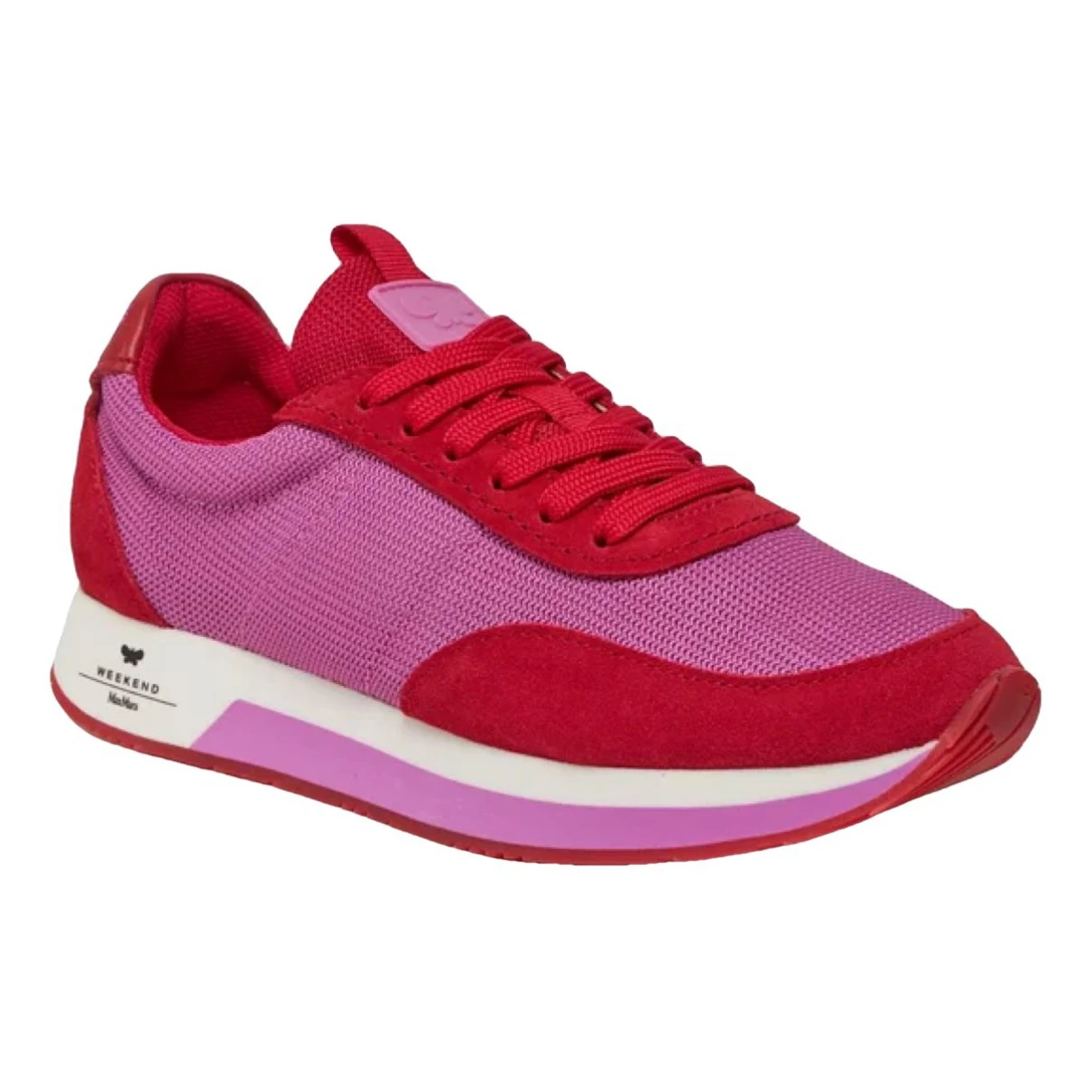 Pre-owned Max Mara Leather Trainers In Pink