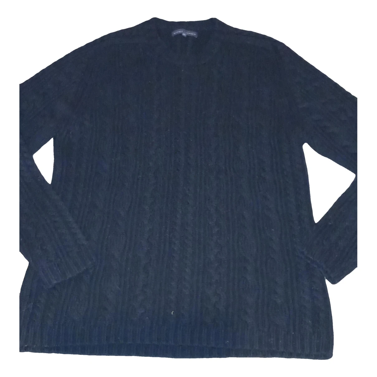 Pre-owned Chevignon Wool Pull In Navy