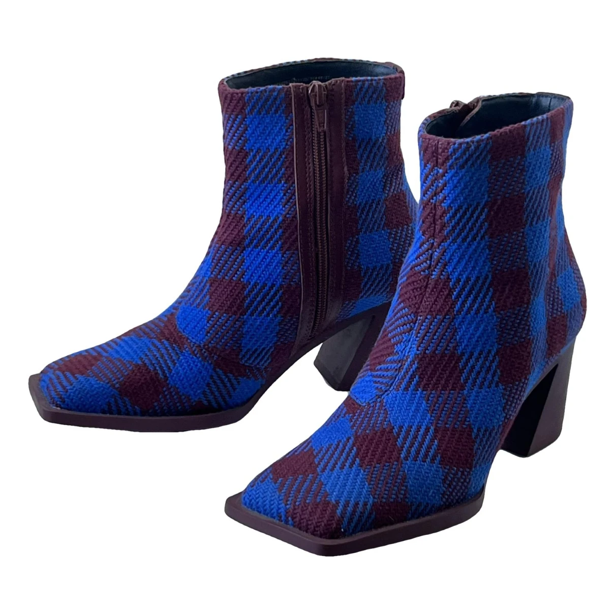 Pre-owned Camper Tweed Boots In Blue
