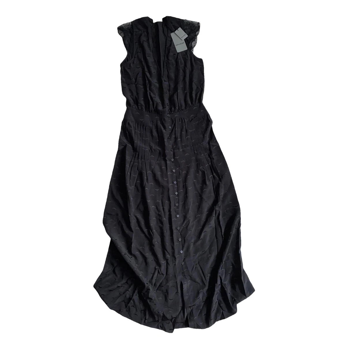 Pre-owned Zadig & Voltaire Silk Maxi Dress In Black
