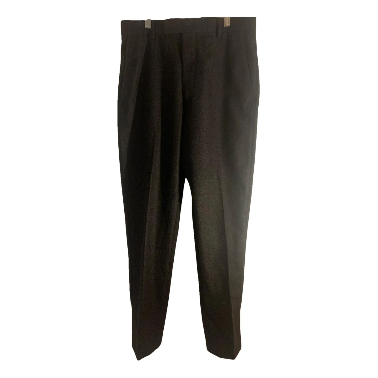 Pre-owned Kenzo Wool Trousers In Anthracite