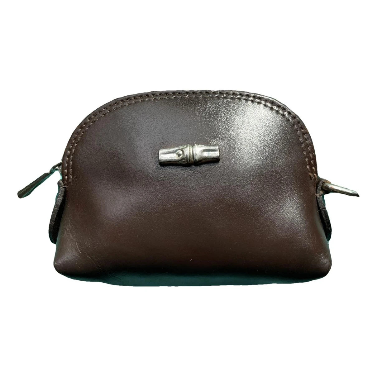 Pre-owned Longchamp Leather Wallet In Brown