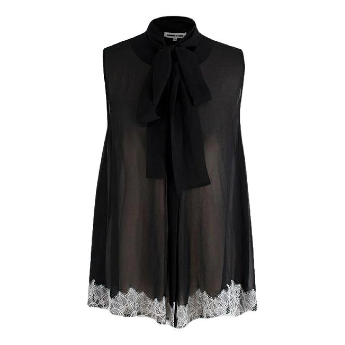Pre-owned Mcq By Alexander Mcqueen Lace Top In Black