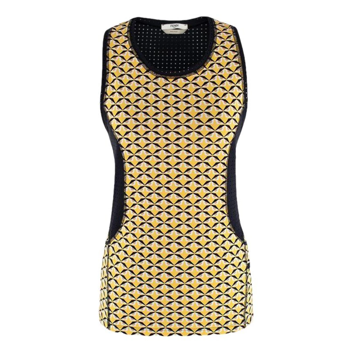 Pre-owned Fendi Top In Yellow