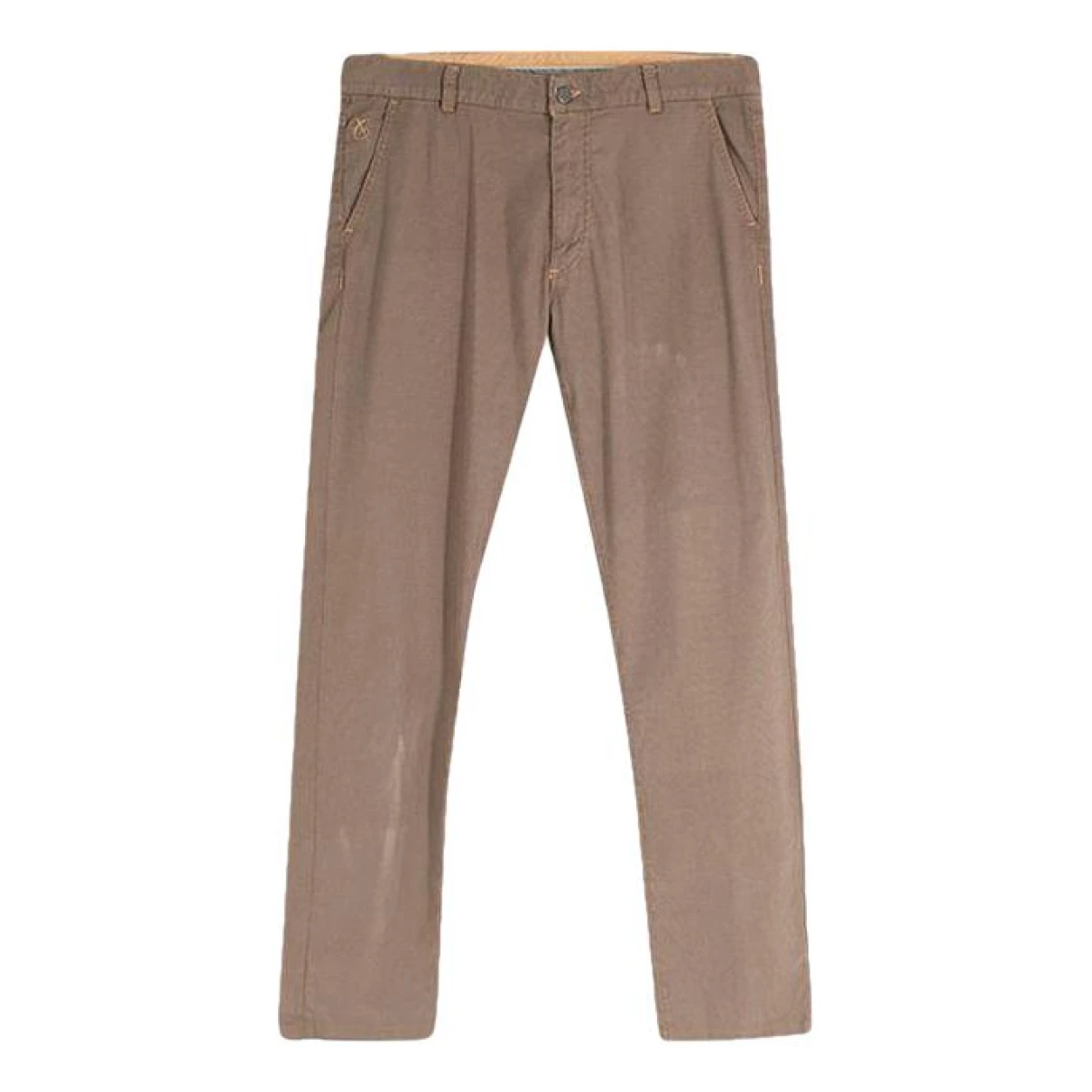 Pre-owned Canali Trousers In Brown