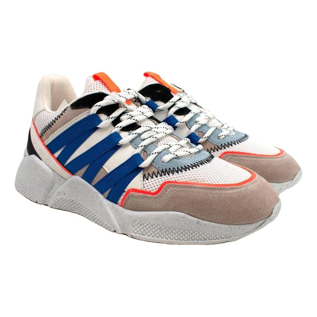 Pre-owned Claudie Pierlot Leather Trainers In Multicolour