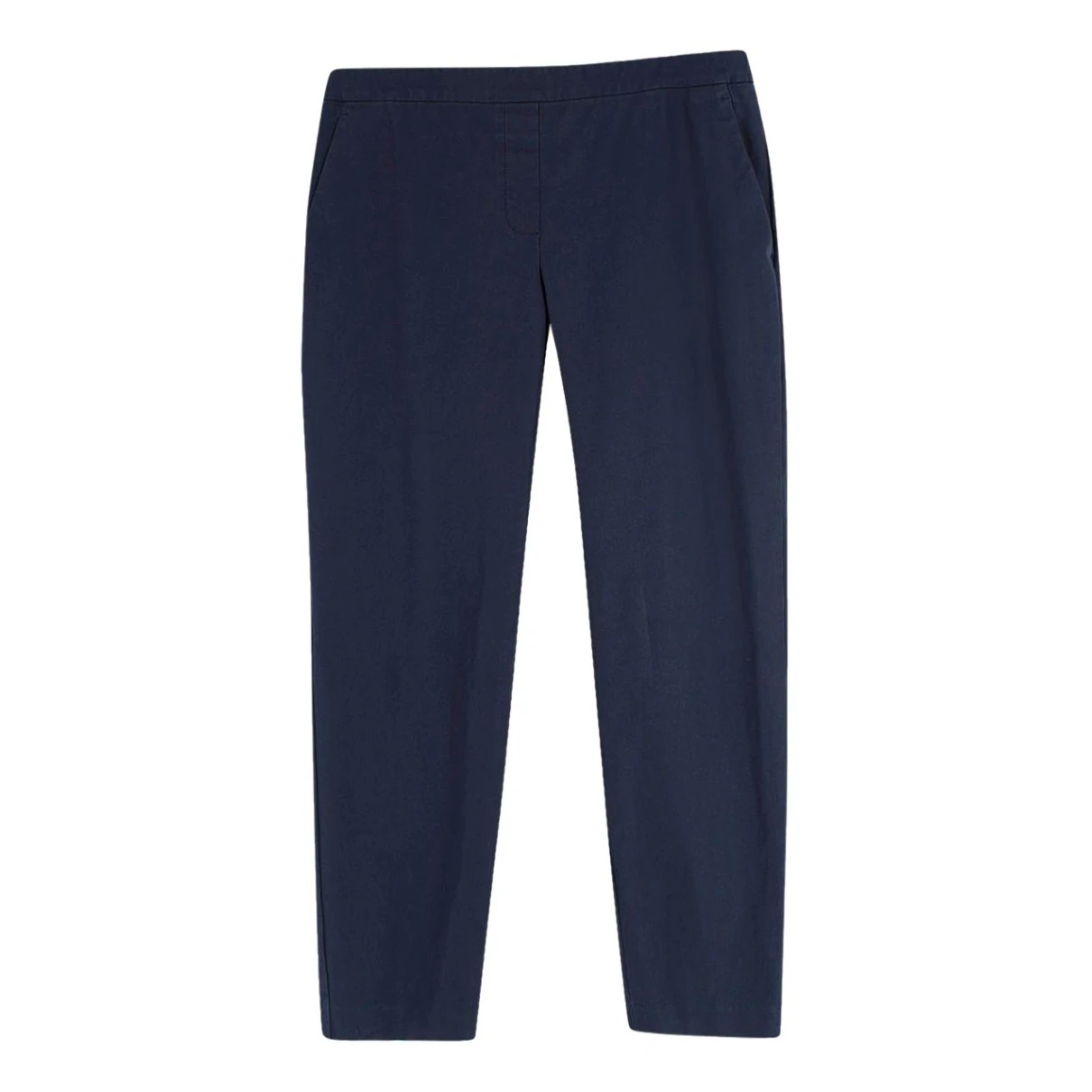 Pre-owned Theory Trousers In Blue