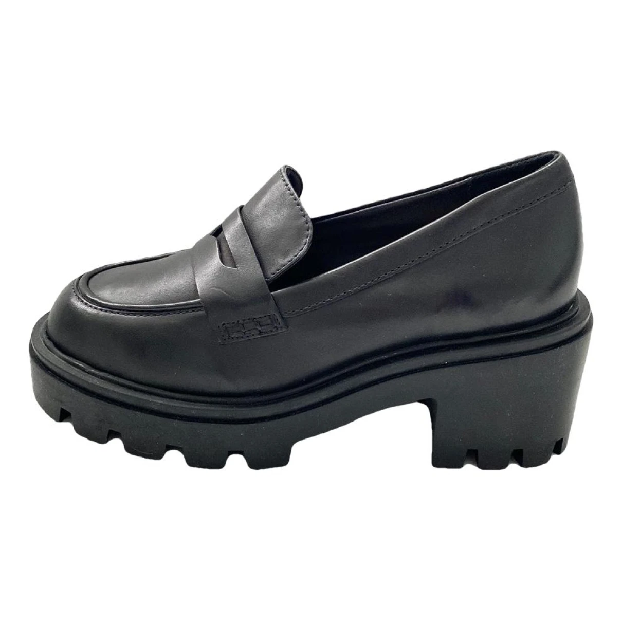 Pre-owned Schutz Leather Mules & Clogs In Black