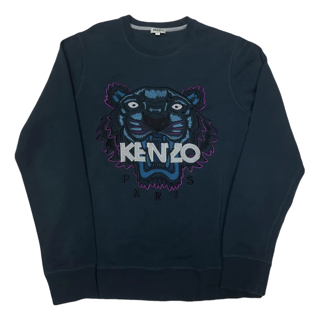 Pre-owned Kenzo Tiger Sweatshirt In Navy