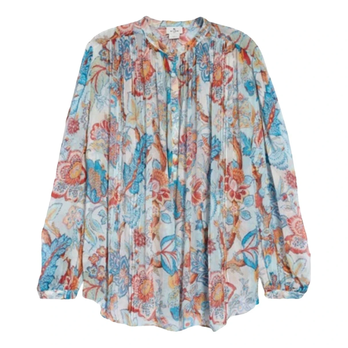 Pre-owned Etro Silk Blouse In Blue