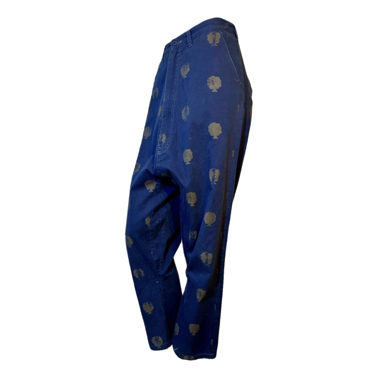 Pre-owned Issey Miyake Trousers In Blue