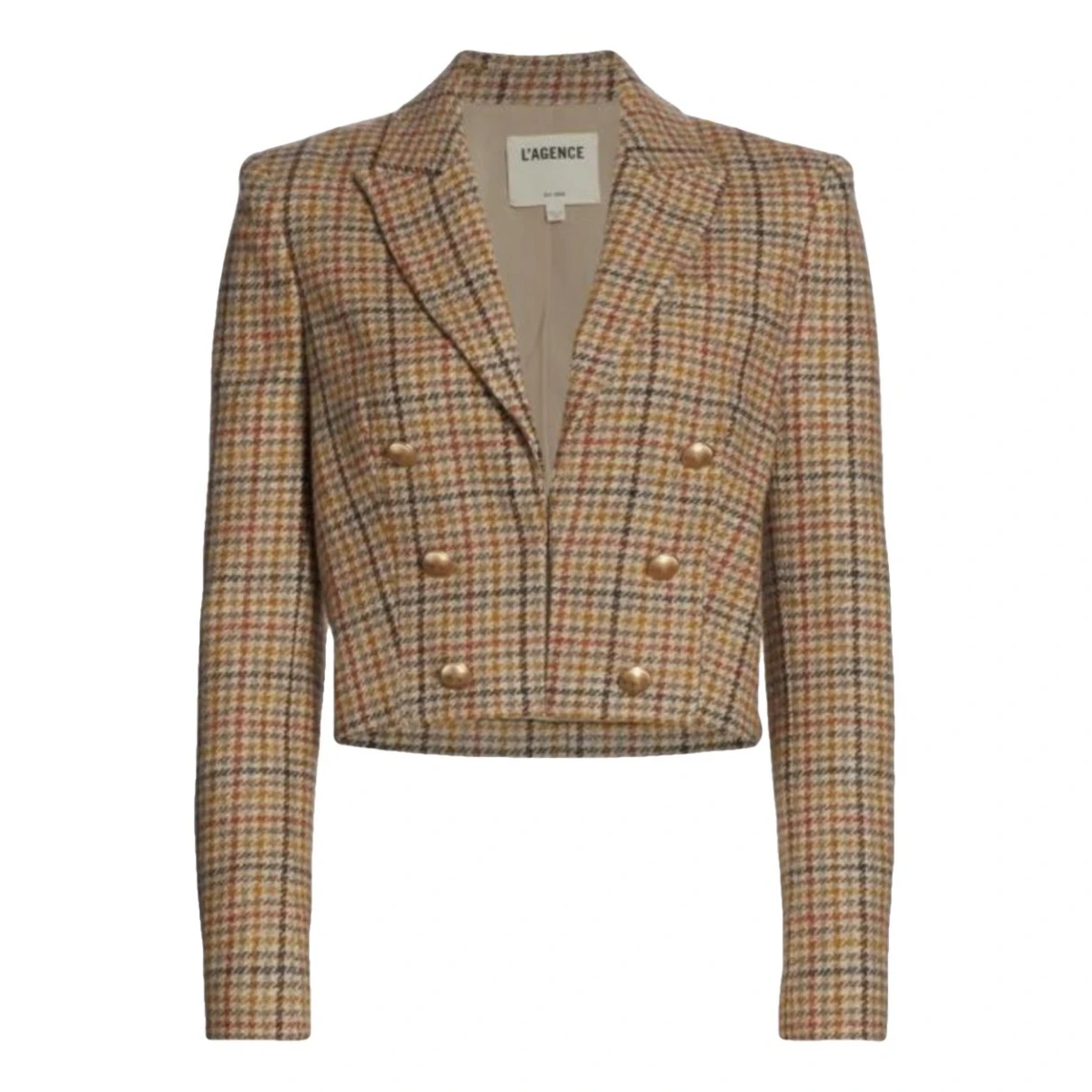 Pre-owned L Agence Wool Blazer In Multicolour