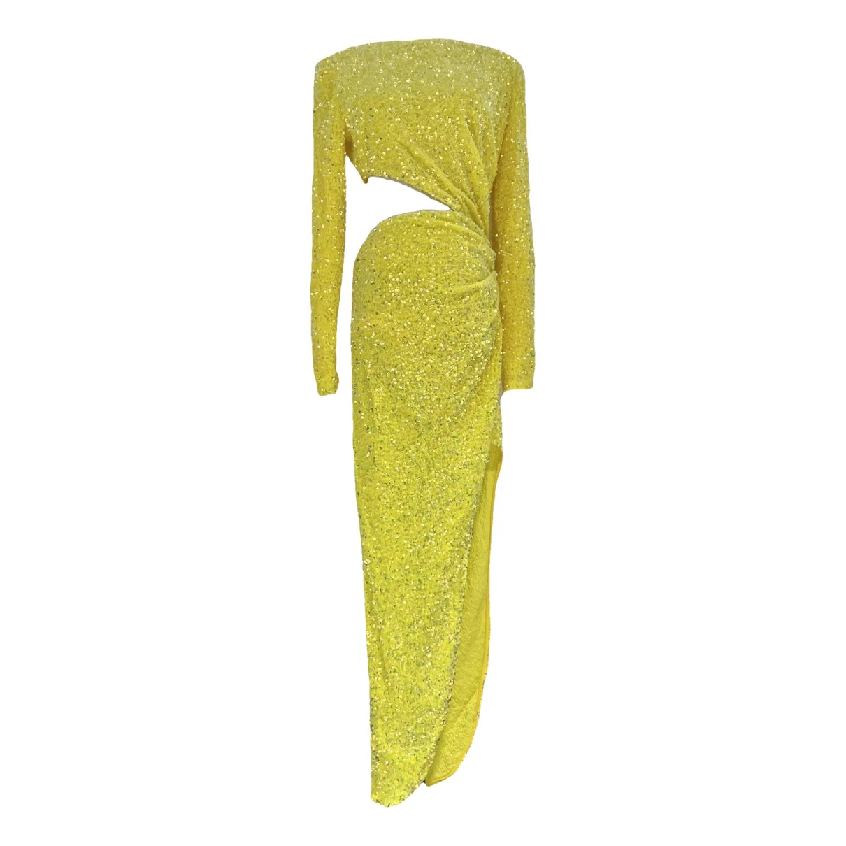 Pre-owned Bronx And Banco Maxi Dress In Yellow