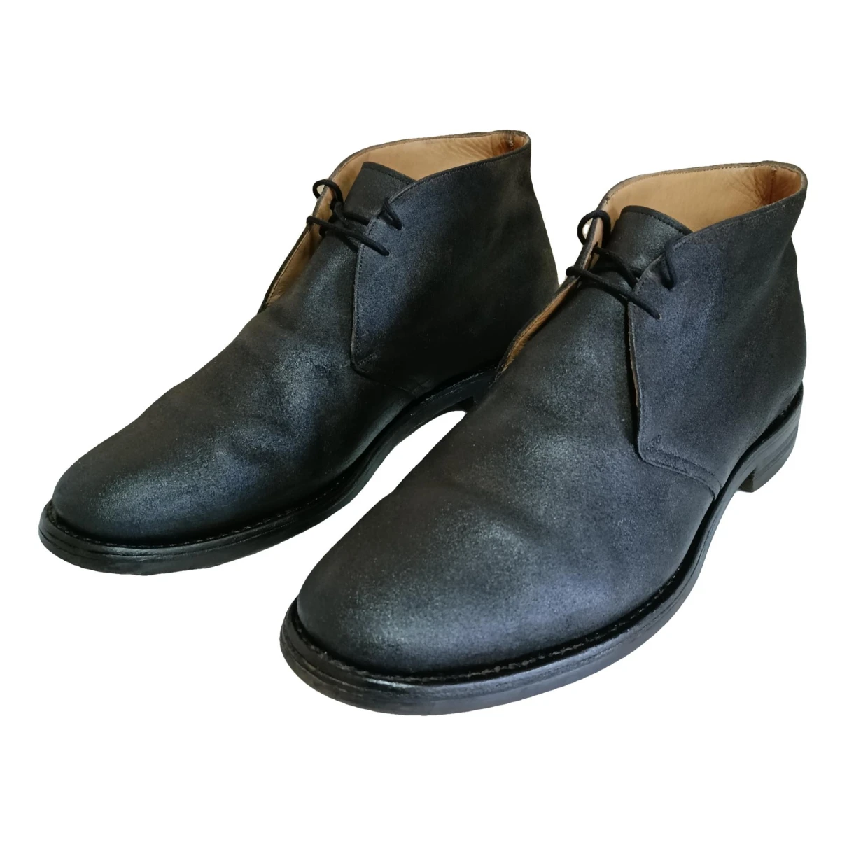 Pre-owned Church's Boots In Black
