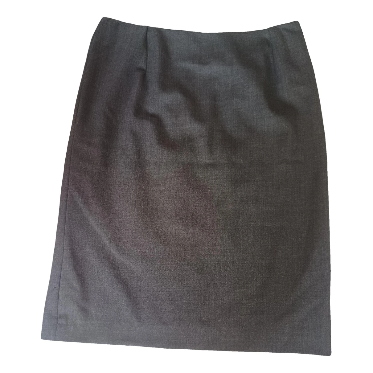 Pre-owned Weill Wool Mid-length Skirt In Grey