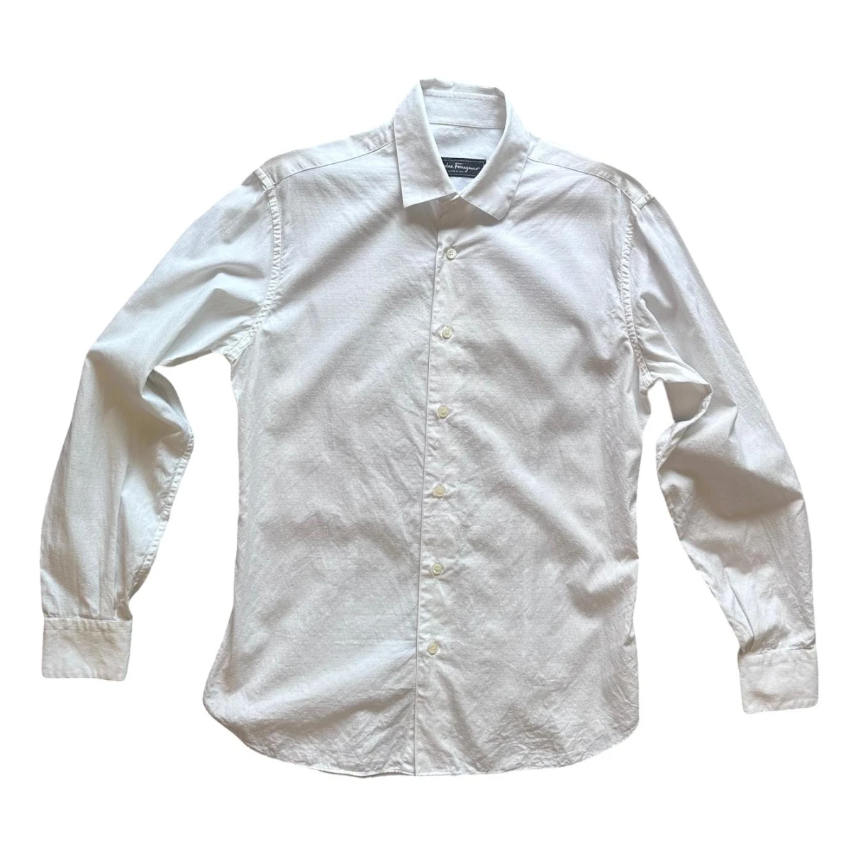Pre-owned Ferragamo Shirt In White