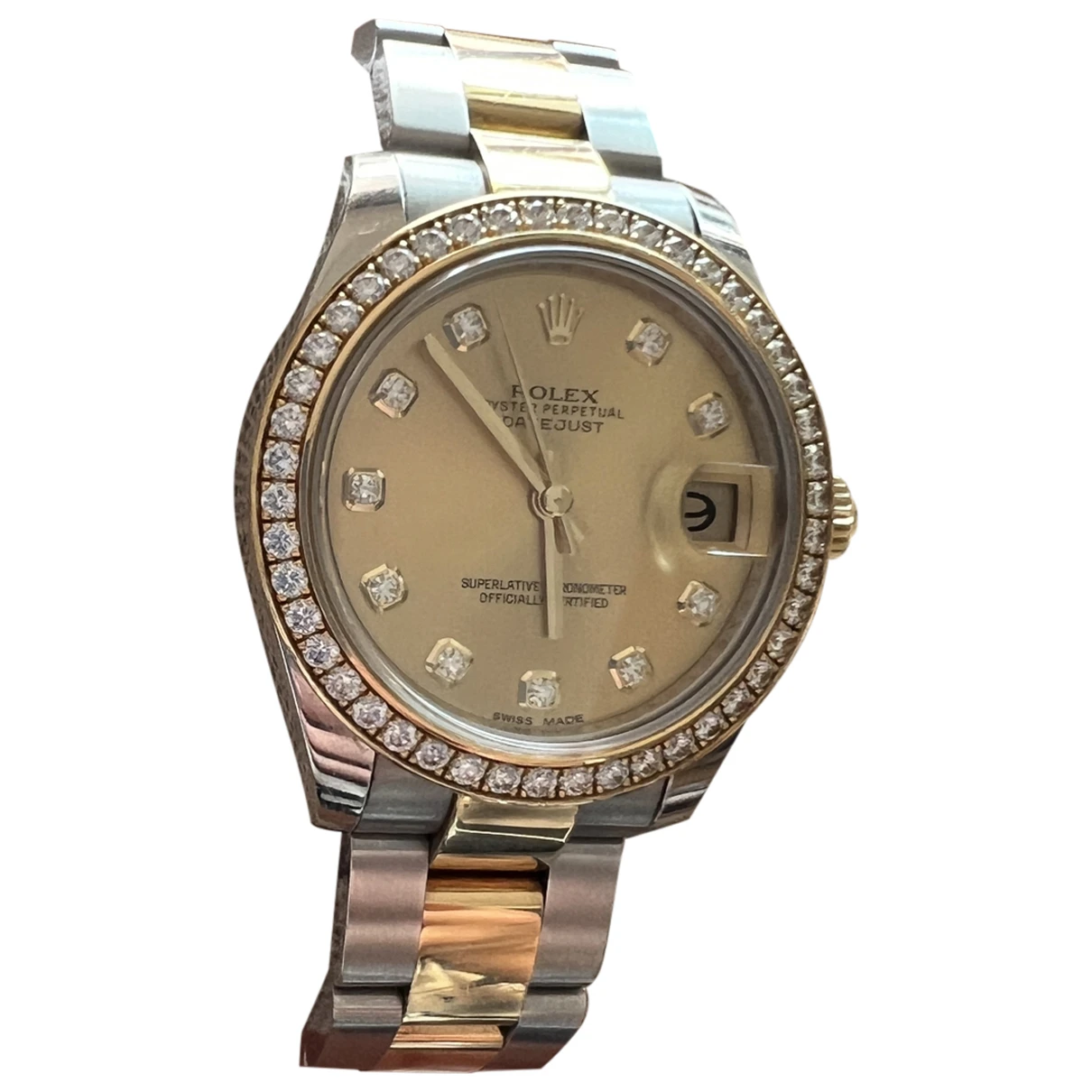 Pre-owned Rolex Lady Datejust 28mm Watch In Multicolour
