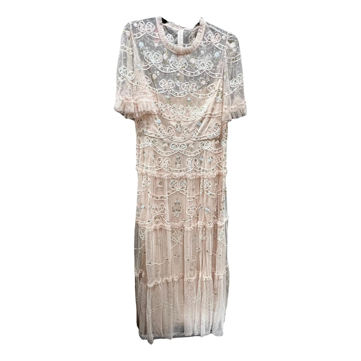 Pre-owned Needle & Thread Mid-length Dress In Pink
