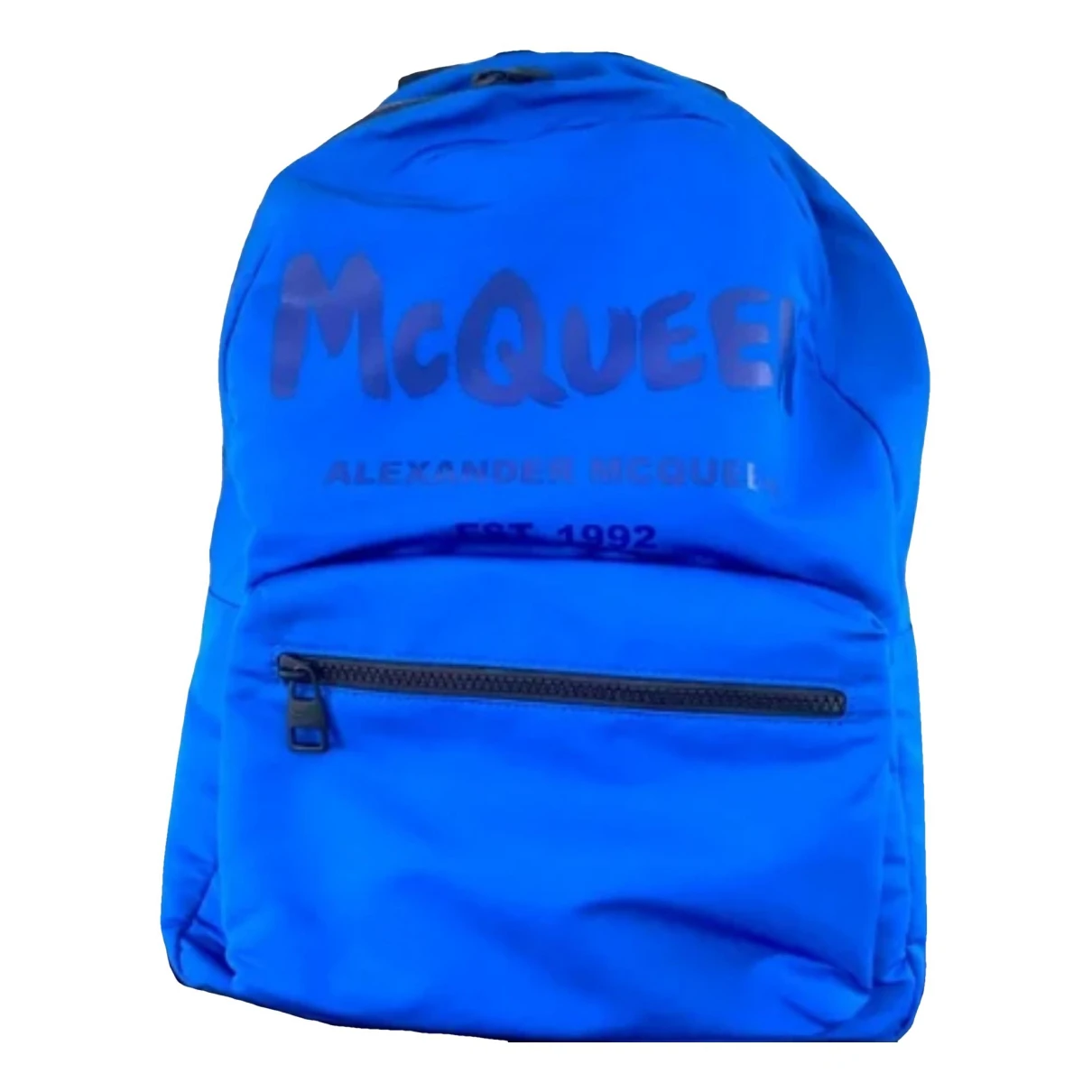 Pre-owned Alexander Mcqueen Weekend Bag In Blue