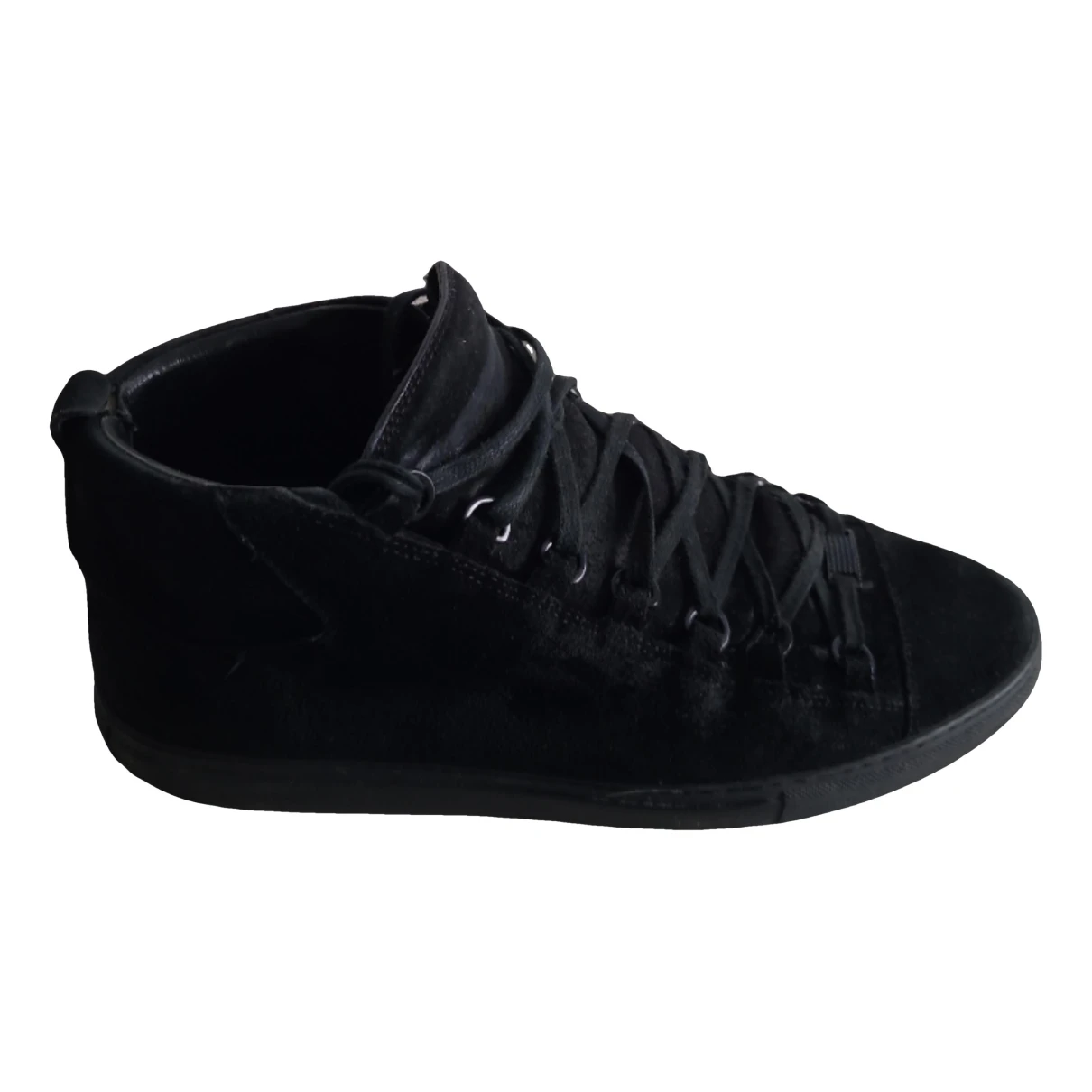 Pre-owned Balenciaga Arena High Trainers In Black