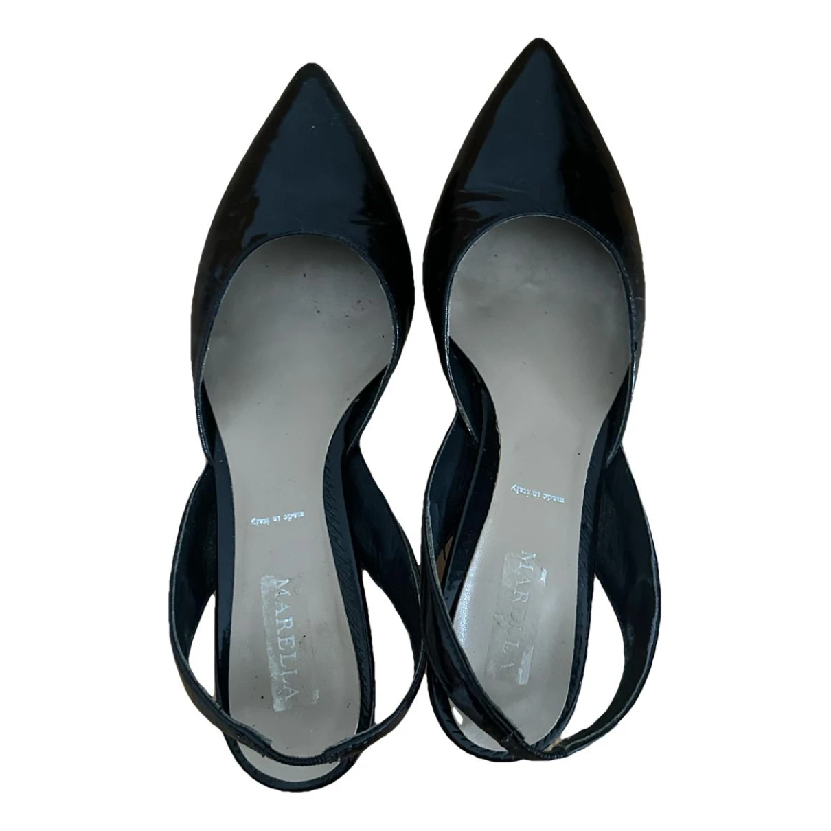 Pre-owned Marella Patent Leather Heels In Black