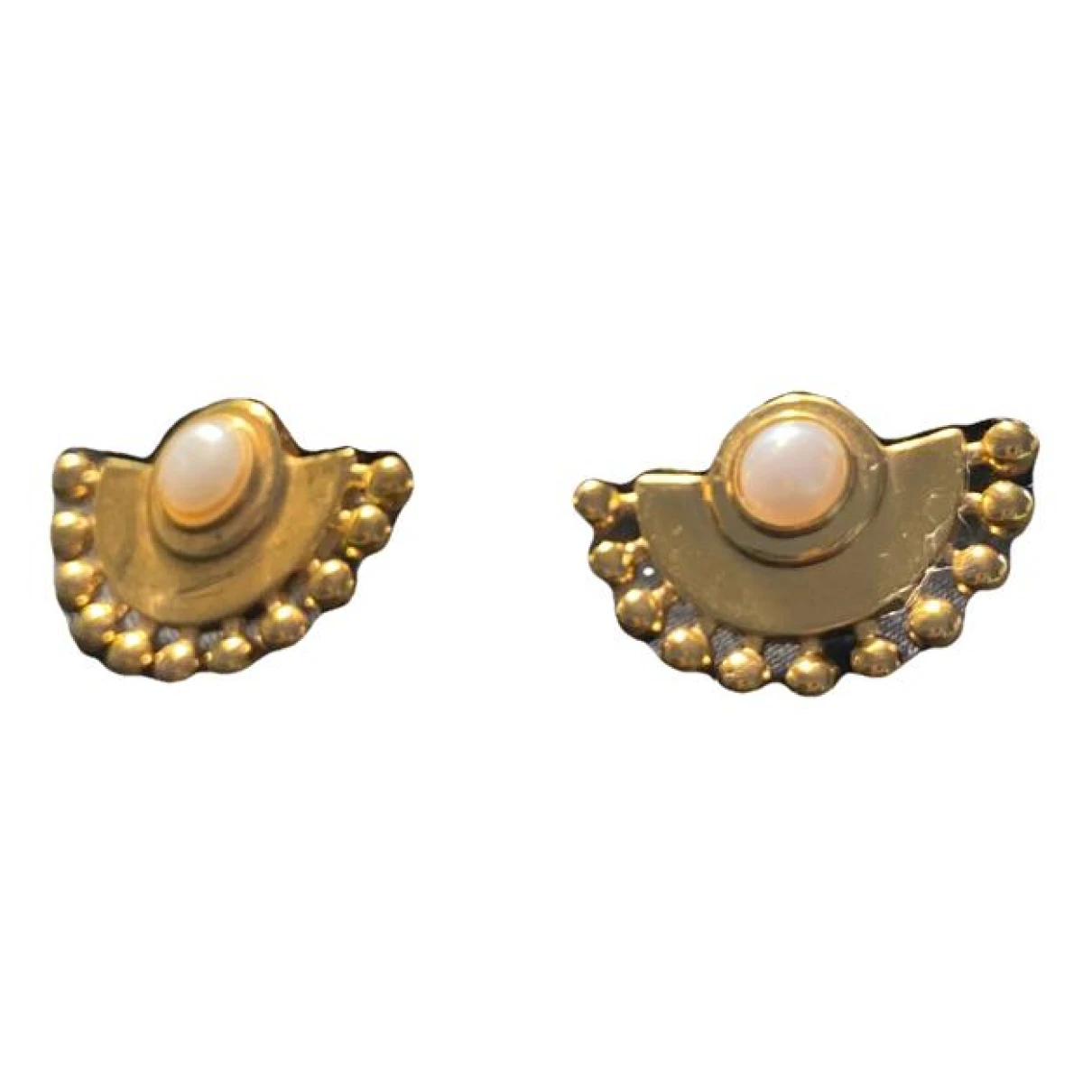 Pre-owned Missoma Earrings In Gold