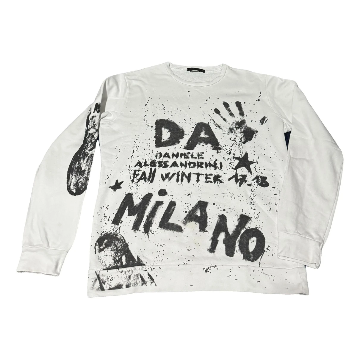 Pre-owned Daniele Alessandrini Sweatshirt In White