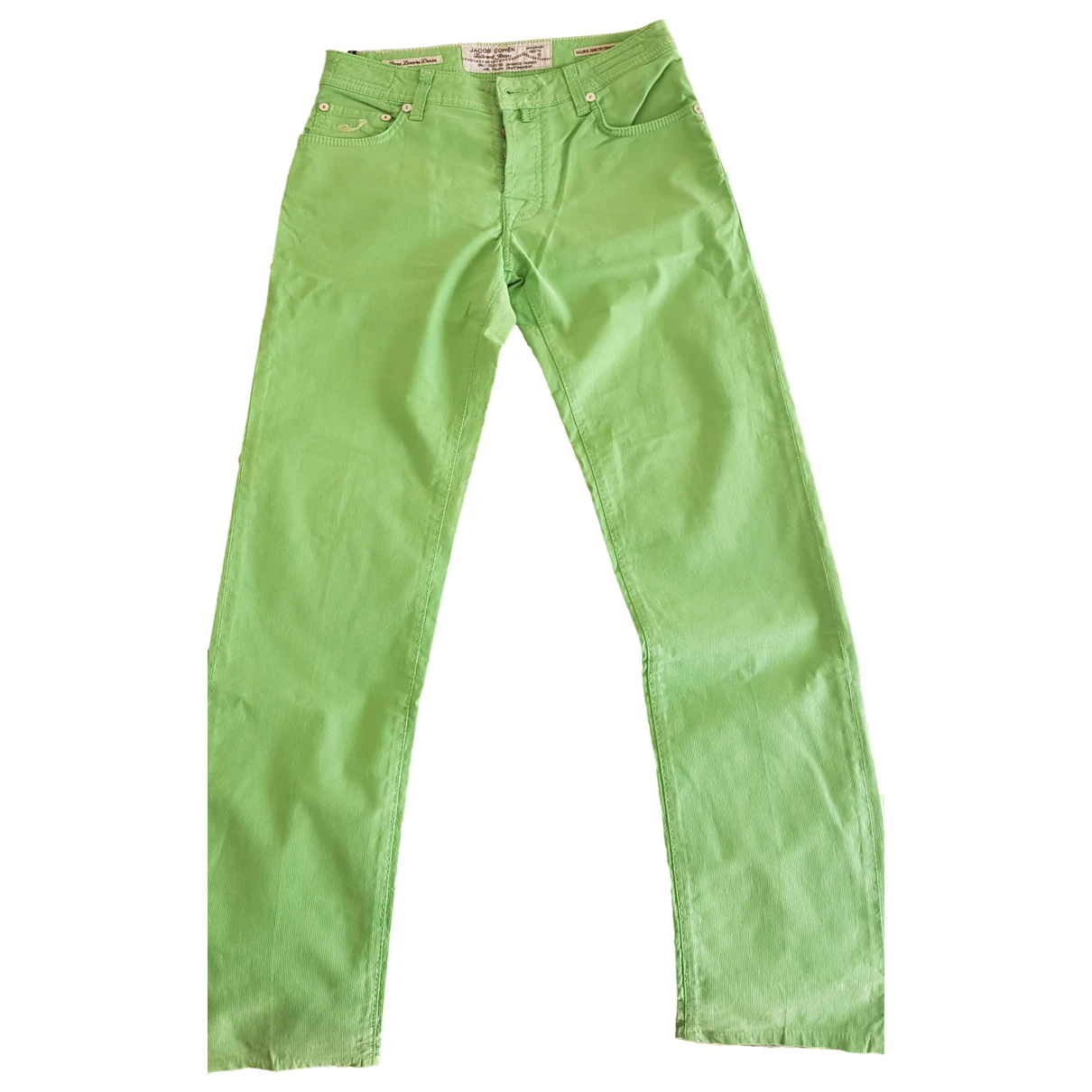 Pre-owned Jacob Cohen Straight Jeans In Green