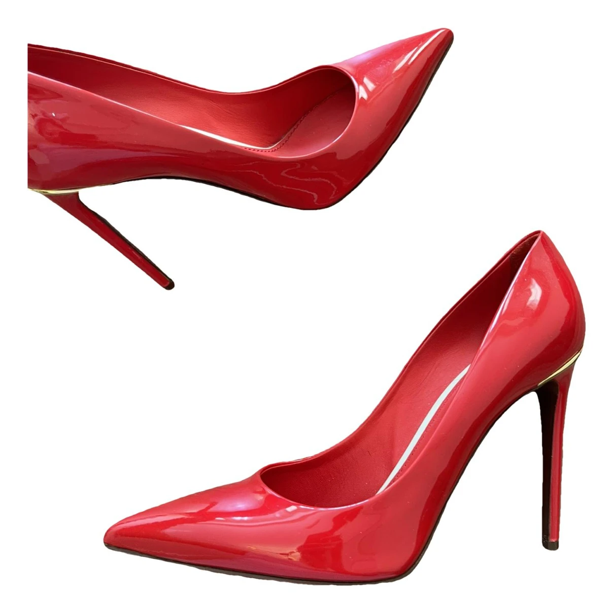 Pre-owned Louis Vuitton Patent Leather Heels In Red