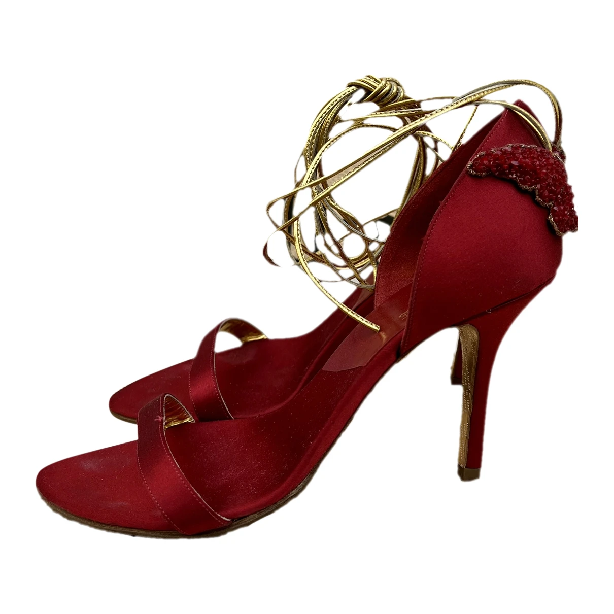Pre-owned John Galliano Leather Heels In Red