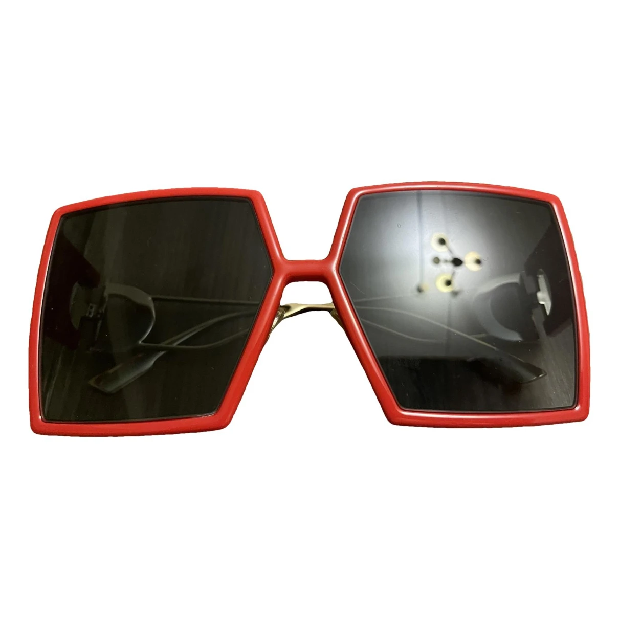 Pre-owned Dior Oversized Sunglasses In Red