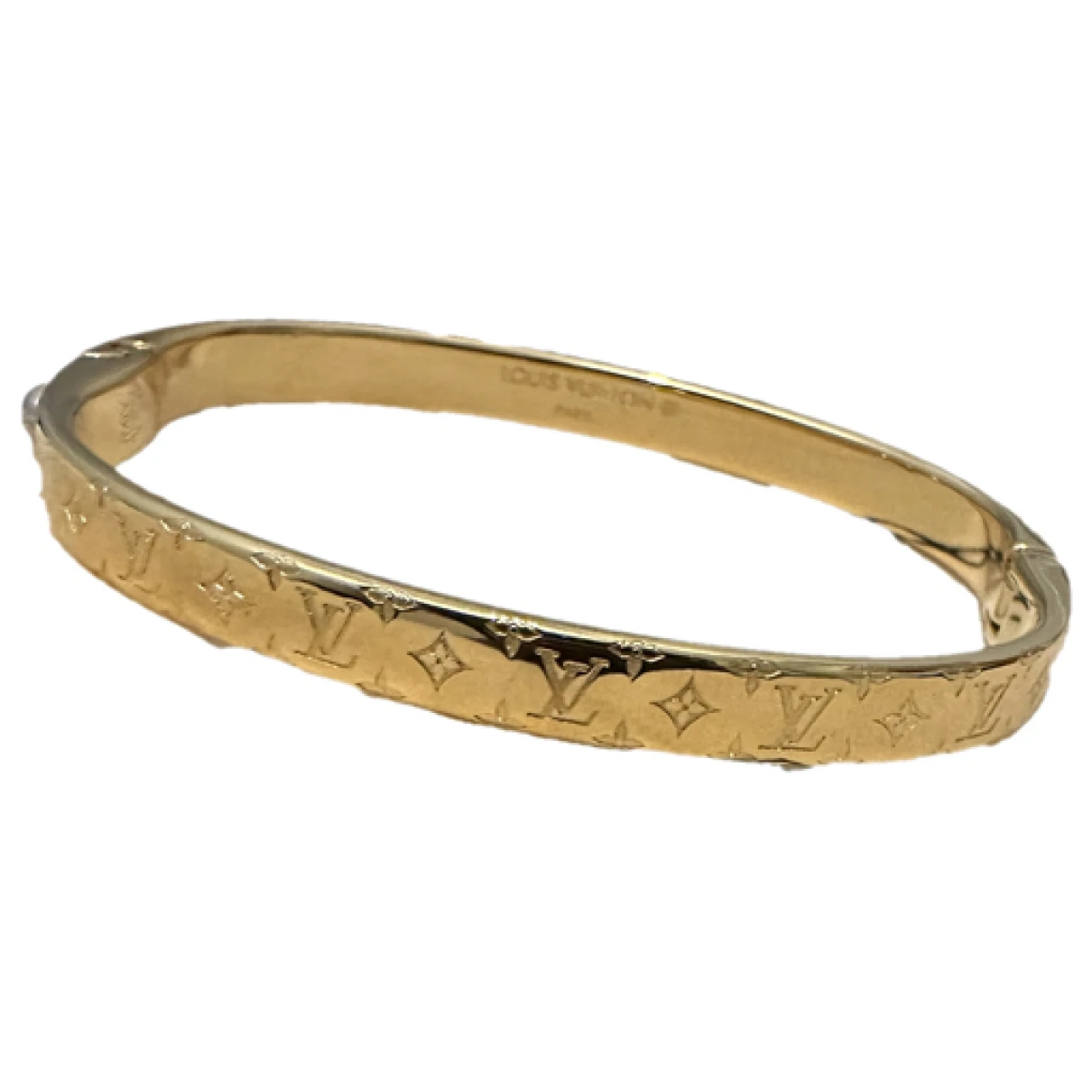 Pre-owned Louis Vuitton Nanogram Bracelet In Gold