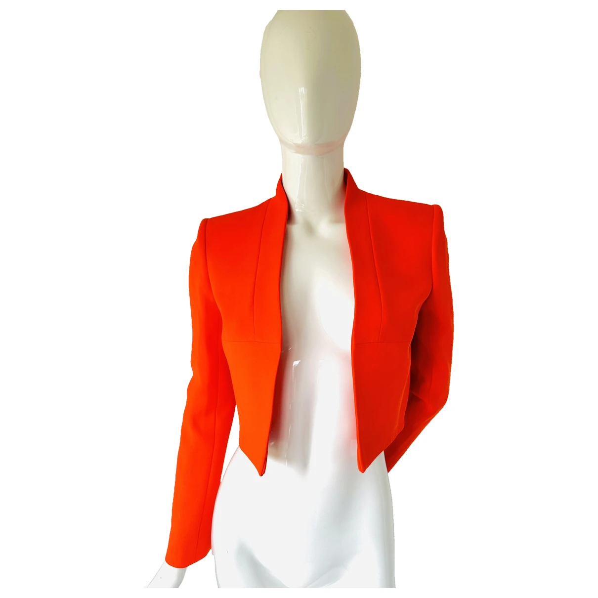 Pre-owned Victoria Beckham Silk Blazer In Orange