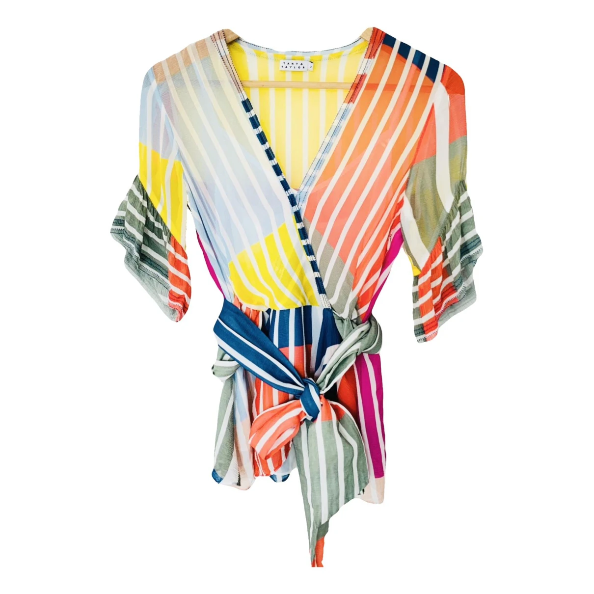 Pre-owned Tanya Taylor Silk Blouse In Multicolour