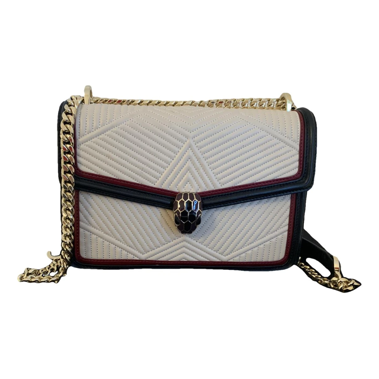 Pre-owned Bvlgari Serpenti Leather Handbag In Multicolour