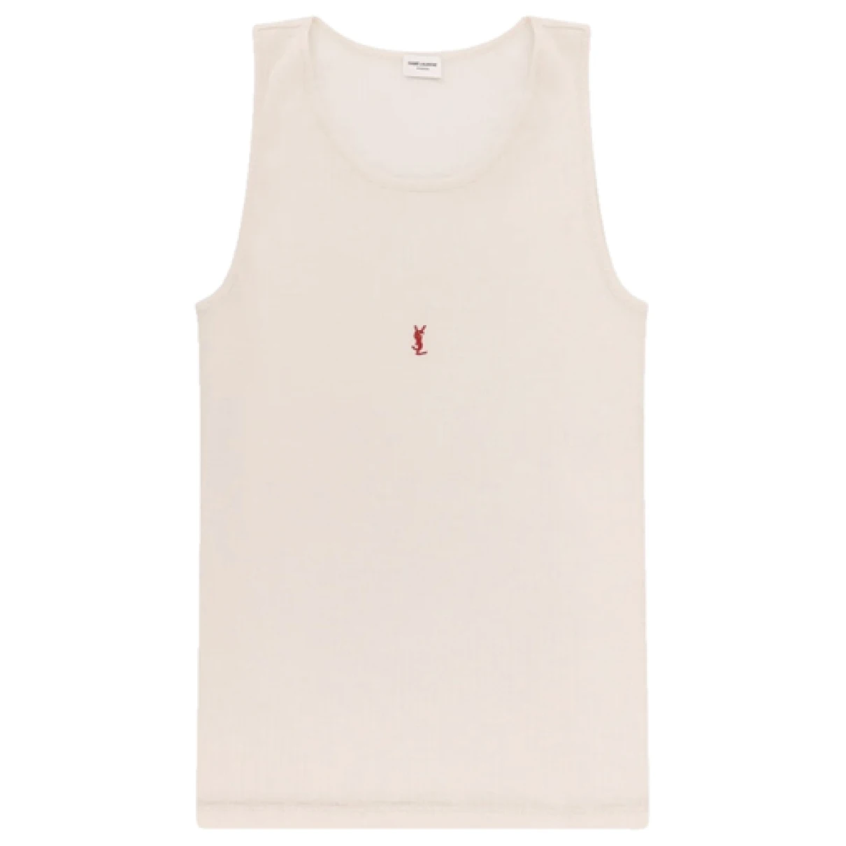 Pre-owned Saint Laurent Wool Jersey Top In White