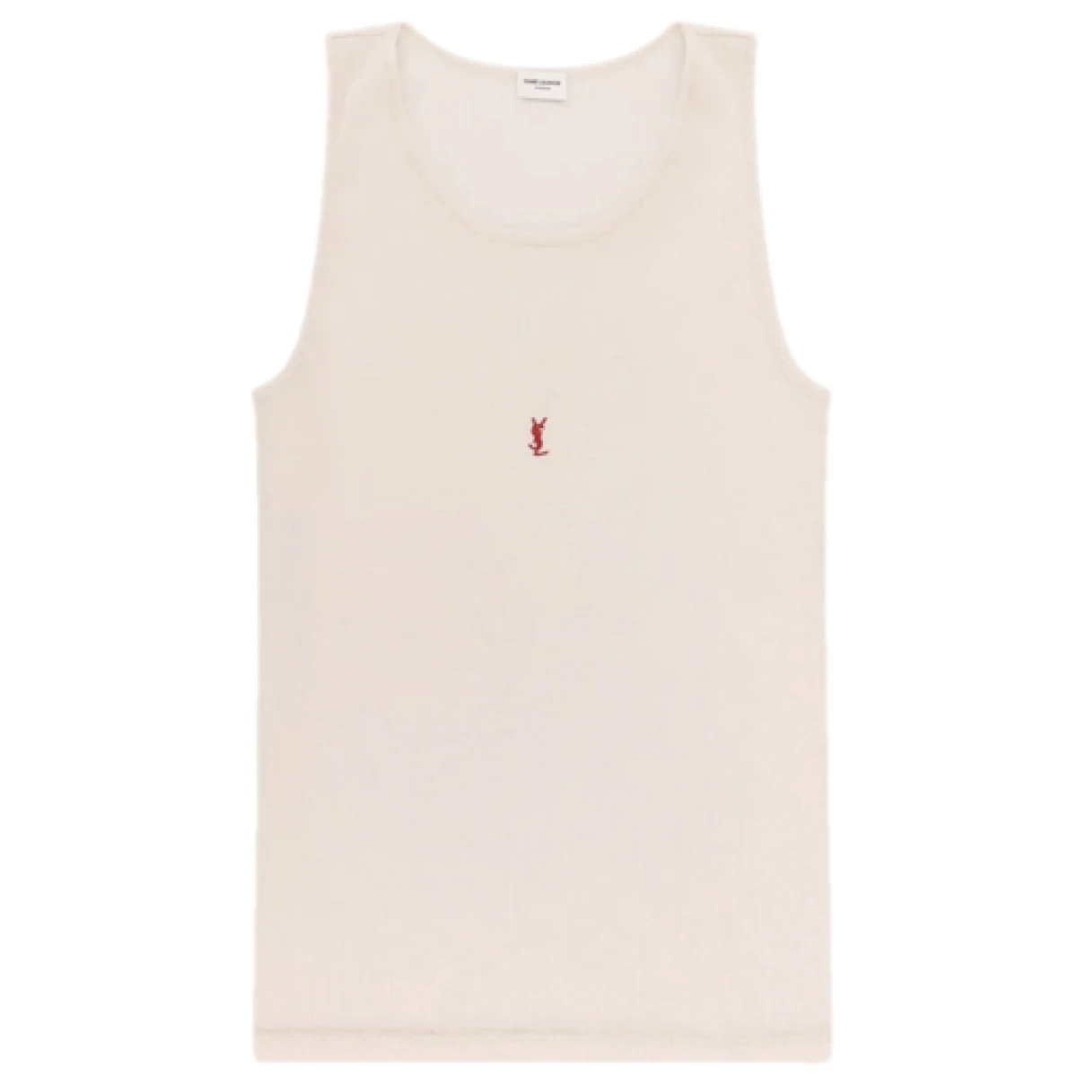 Pre-owned Saint Laurent Wool Jersey Top In White