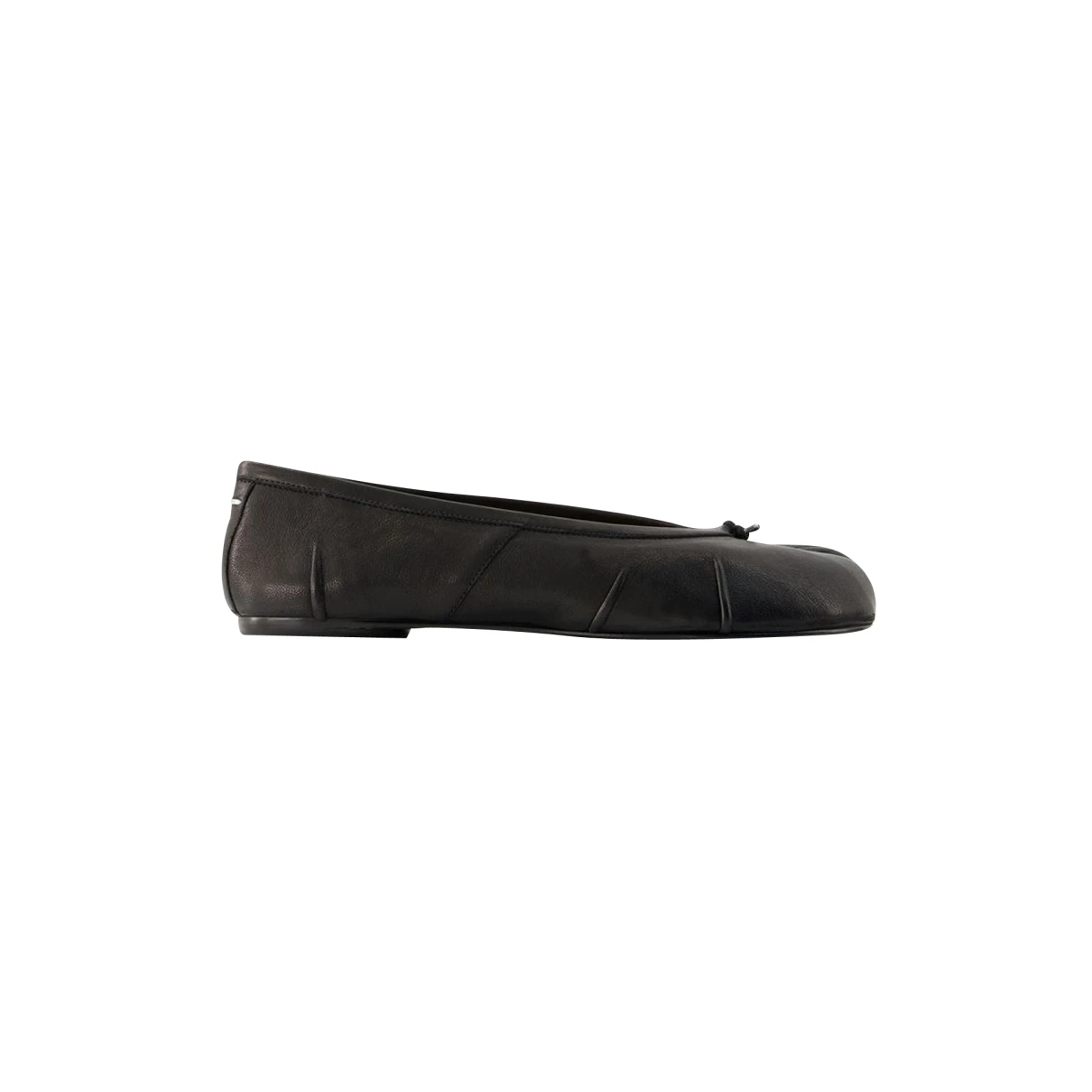 Pre-owned Maison Margiela Leather Flats In Black