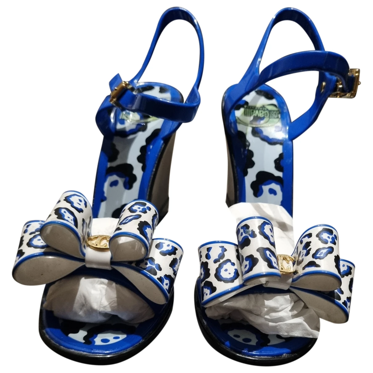 Pre-owned Just Cavalli Sandals In Blue
