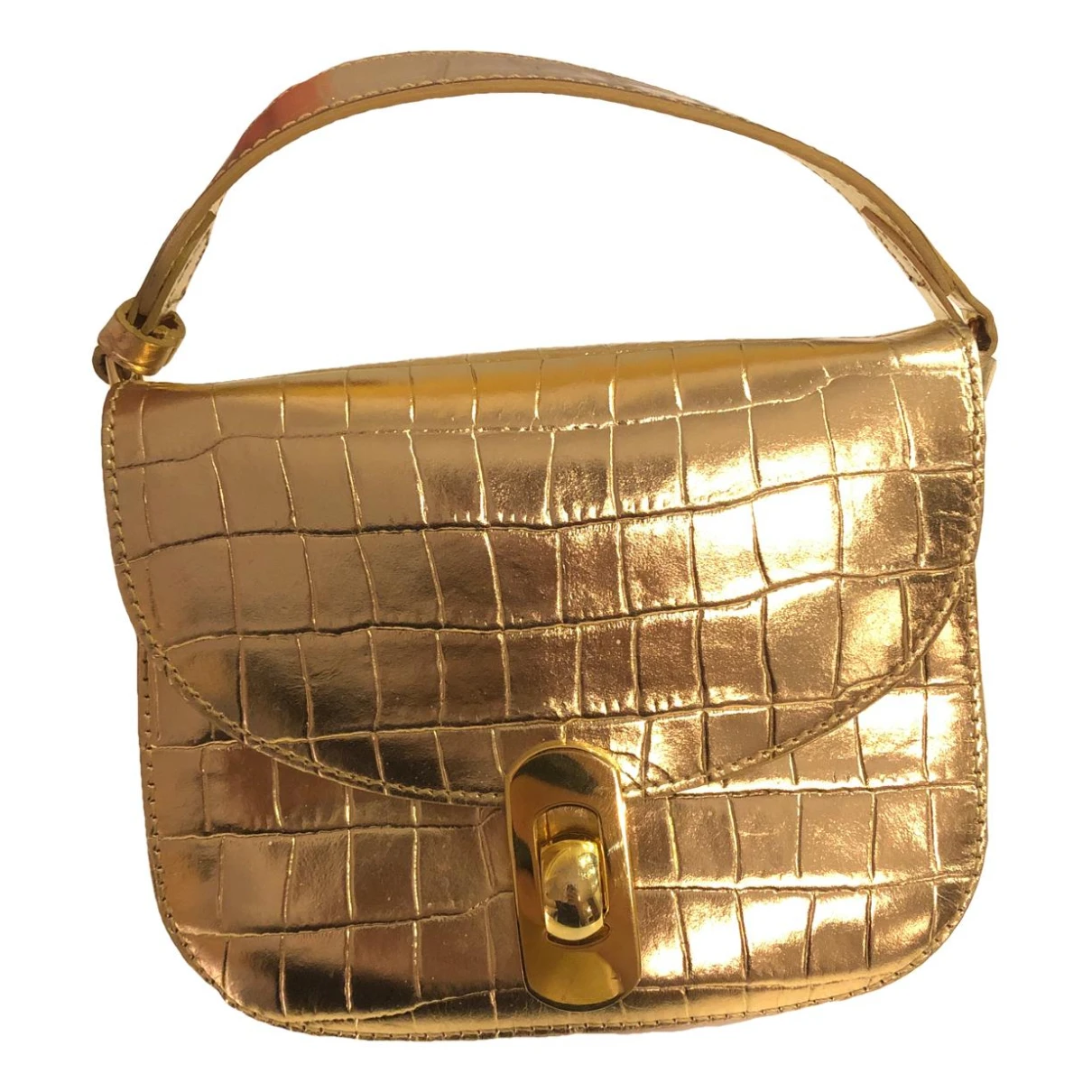 Pre-owned Coccinelle Leather Bag In Gold