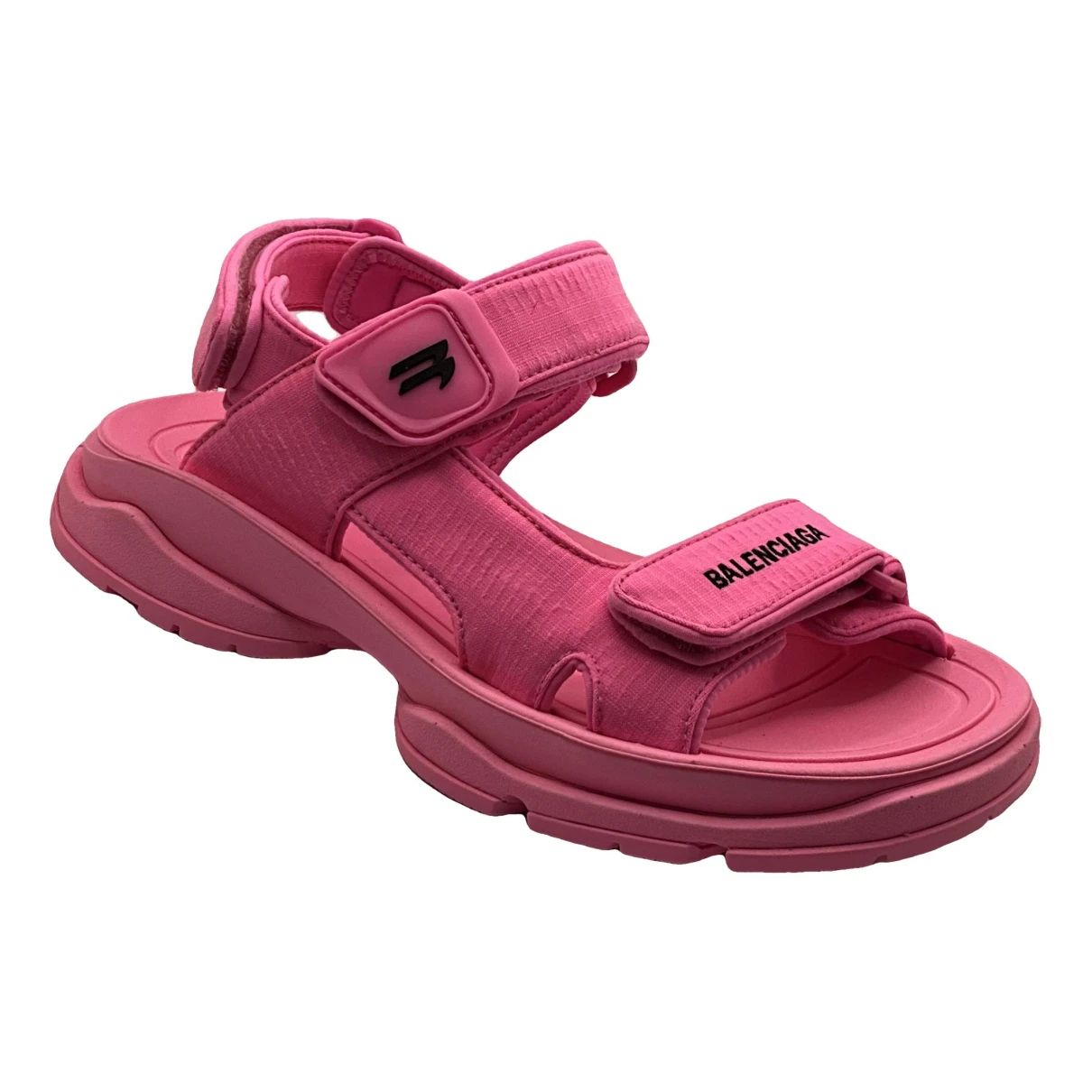 Pre-owned Balenciaga Cloth Sandal In Pink