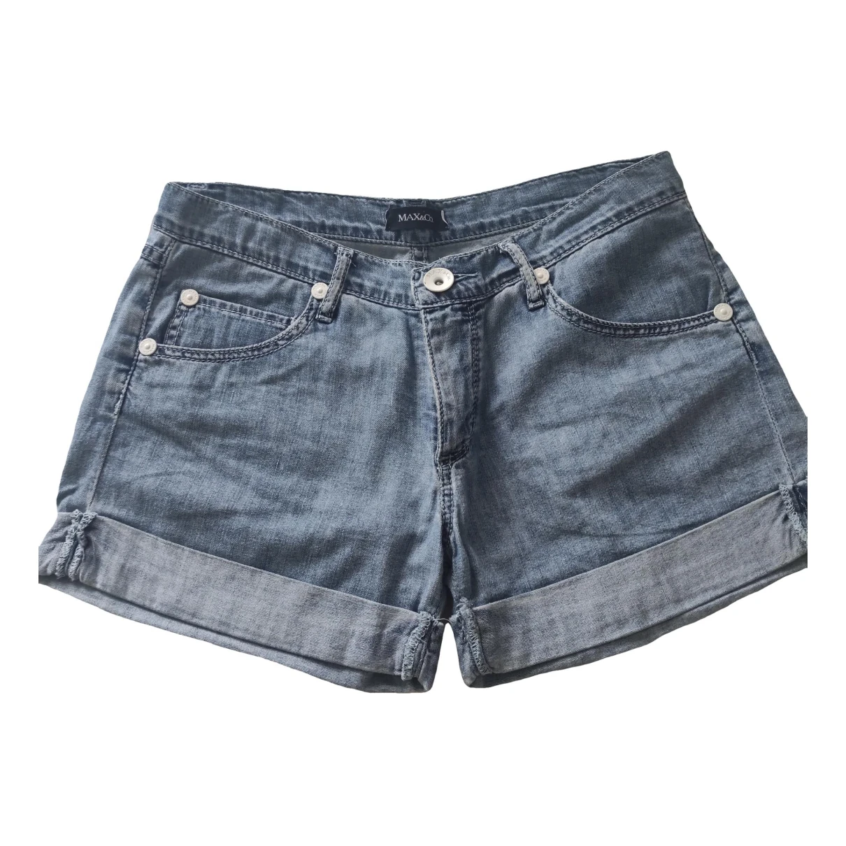 Pre-owned Max & Co Mini Short In Blue