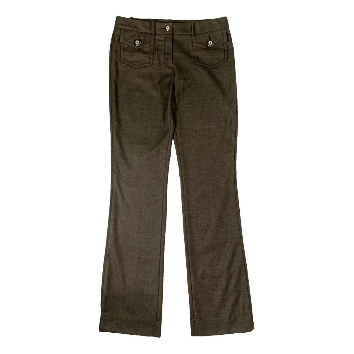 Pre-owned Barbara Bui Wool Straight Pants In Other