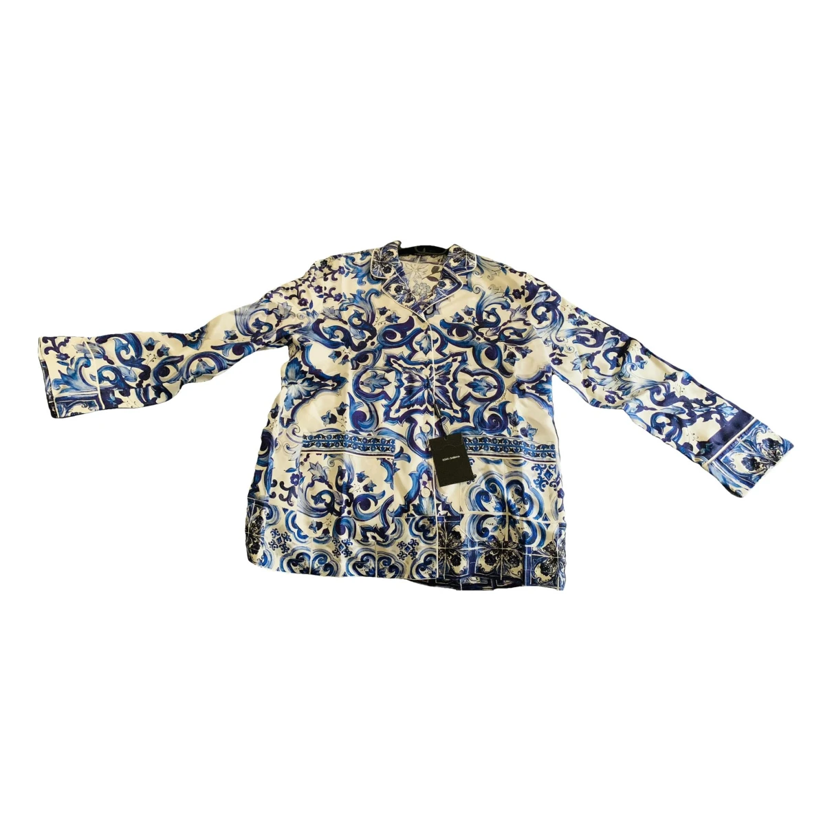 Pre-owned Dolce & Gabbana Silk Shirt In Blue