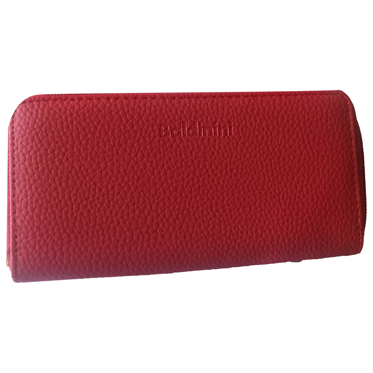 Pre-owned Baldinini Vegan Leather Wallet In Red