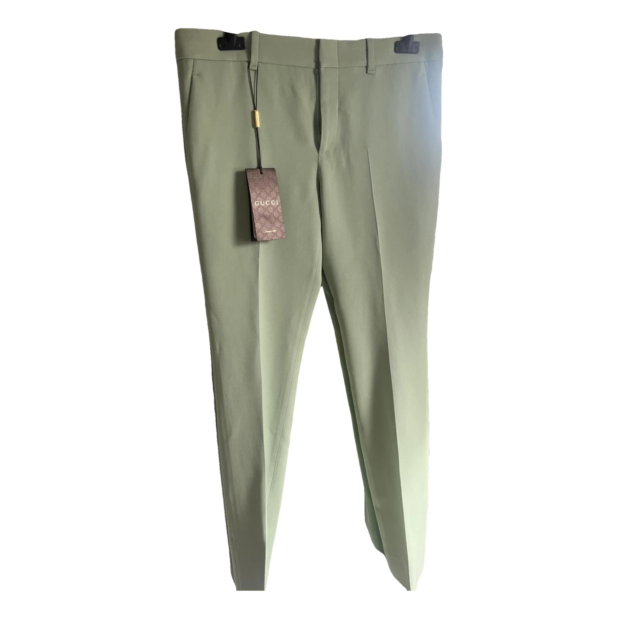Pre-owned Gucci Trousers In Green