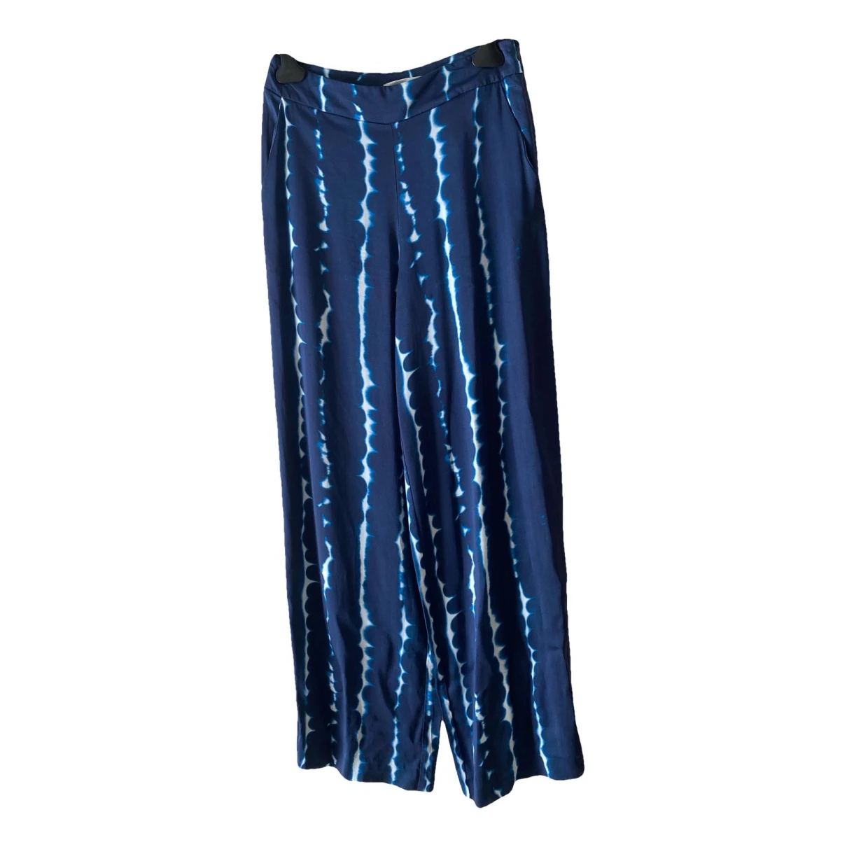 Pre-owned Liviana Conti Large Pants In Blue