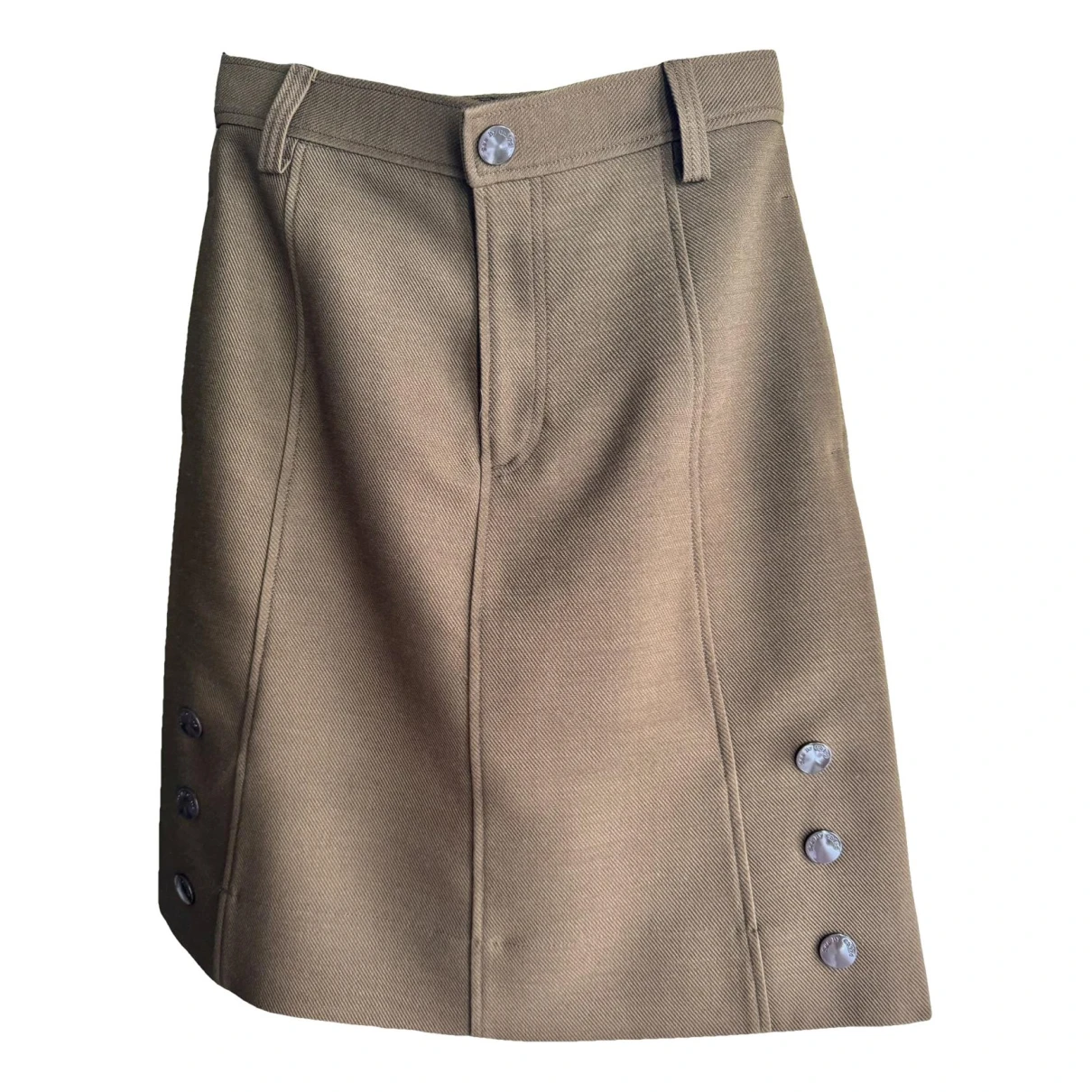 Pre-owned See By Chloé Wool Mid-length Skirt In Brown