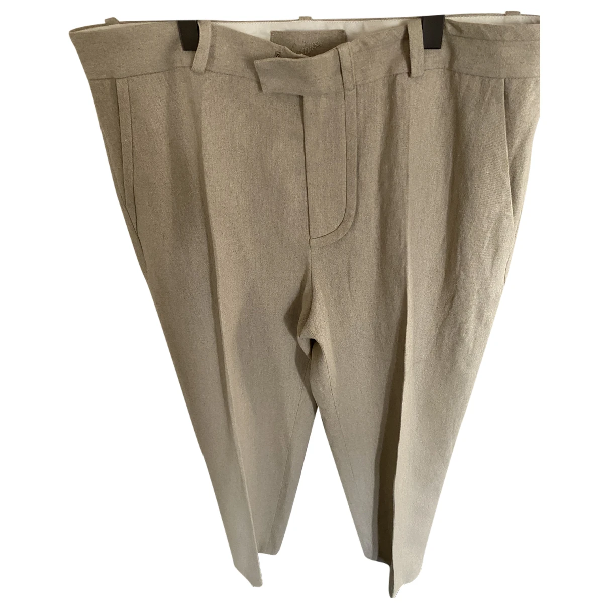 Pre-owned Jacquemus Linen Trousers In Beige